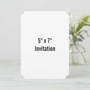 Invitation Billet de promotion de marque simple 5" x 7"