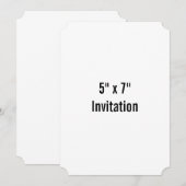 Invitation Billet de promotion de marque simple 5" x 7" (Devant / Derrière)
