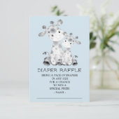Invitation Billet de rabat Baby shower Giraffe (Debout devant)