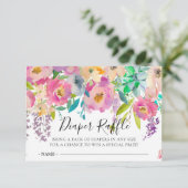 Invitation Billet de rabat Boho Floral Baby shower (Debout devant)
