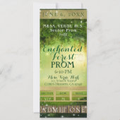 Invitation Billet de réception VIP du bal de promotion de la (Devant)