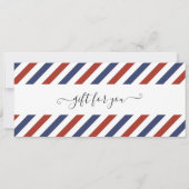 Invitation Billet de train surprise voyage Bon cadeau (Dos)