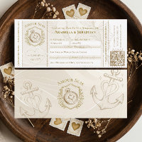 Billet d'embarquement pour croisière Mariage à des