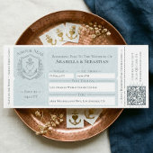 Invitation Billet d'embarquement pour croisière Mariage de de