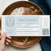 Invitation Billet d'embarquement pour croisière Mariage de de