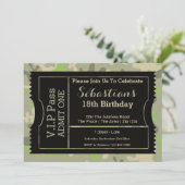 Invitation Billet d'entrée du VIP Pass Party (Debout devant)