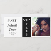 Invitation Billet d'entrée N'importe quel âge Anniversaire Ph (Devant)