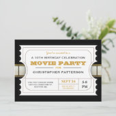 Invitation Billet d'entrée pour la fête d'anniversaire (Debout devant)