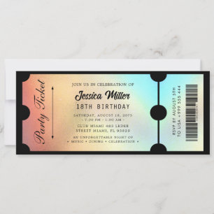 Invitation Billet d'événement de luxe élégant