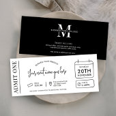 Invitation Billet d'événement Modern Business Logo Admettre u