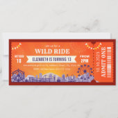 Invitation Billet d'invitation d'anniversaire du parc (Devant)