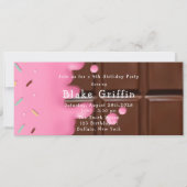 Invitation Billet d'or Pink Chocolate Bar (Devant)