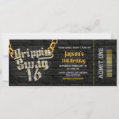 Invitation Billet Drippin Swag 16 (Devant)