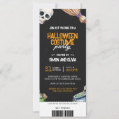 Invitation Billet éffrayant Halloween Costume Party (Devant)