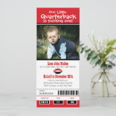 Invitation Billet Football Anniversaire (Debout devant)