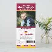 Invitation Billet Football Anniversaire (Debout devant)