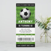 Invitation Billet Football Billet Anniversaire (Debout devant)