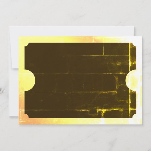 Invitation Billet Golden Party (Dos)