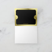 Invitation Billet Golden Party (Intérieur)