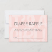 Invitation Billet Graffiti Baby shower rose rabat (Devant)