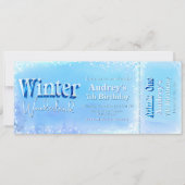 Invitation Billet Hiver Merveilleux (Devant)