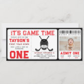 Invitation Billet Hockey première année en bas 1er anniversai (Devant)