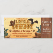 Invitation Billet Little Cowboy (Devant)