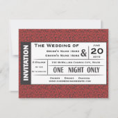 Invitation Billet Mariage ! (Devant)