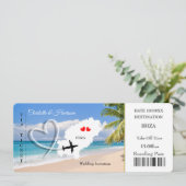 Invitation Billet mariage Destination Ibiza (Debout devant)