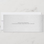 Invitation Billet Mariage Gold Vintage et RSVP (Dos)