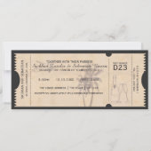 Invitation Billet Mariage Palm Tree Boarding Pass (Devant)
