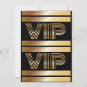 Invitation BILLET PASS VIP OR D'INVITATION D'ANNIVERSAIRE Vie (Dos)