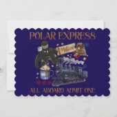 Invitation Billet personnalisé pour le Polar Express (Devant)