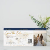 Invitation Billet Plan Passe D'Embarquement Enregistrer La Da (Debout devant)