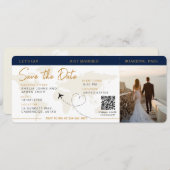 Invitation Billet Plan Passe D'Embarquement Enregistrer La Da (Devant / Derrière)