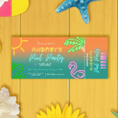 Invitation Billet Pool Party