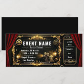 Invitation Billet pour la Soirée Cinéma (Devant / Derrière)