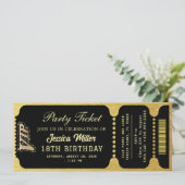 Invitation Billet pour la Soirée Noir & Or (Debout devant)