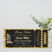 Invitation Billet pour la Soirée Noir & Or (Debout devant)