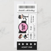 Invitation Billet pour la soirée Sock Hop (Devant)