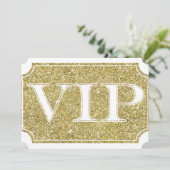 Invitation Billet pour l'événement de la fête VIP Glitter Gla (Debout devant)