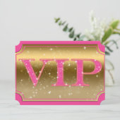 Invitation Billet pour l'événement VIP Pink & Gold Sparkle Gl (Debout devant)