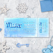 Invitation Billet pour un Paysage Hivernal