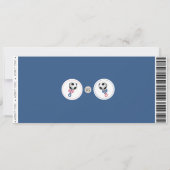 Invitation Billet sport de révélation de genre (Dos)