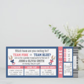 Invitation Billet Sport Genre Reveillez Invitation, Baseball (Debout devant)