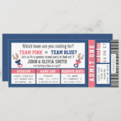 Invitation Billet Sport Genre Reveillez Invitation, Baseball (Devant / Derrière)