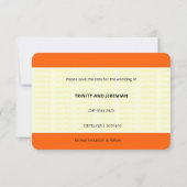 Invitation Billet train | Mariage Enregistrer la famille de d (Dos)