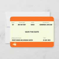 Billet train | Mariage Enregistrer la famille de d