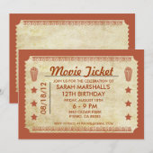 Invitation Billet vidéo (Devant / Derrière)
