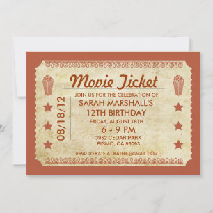 Invitation Billet vidéo